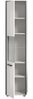 Badschrank (B/H/T: 40x188x34 cm) in weiß hochglanz Bild 3