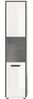 Badschrank (B/H/T: 40x188x34 cm) in weiß hochglanz Bild 2