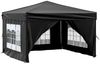 vidaXL Partyzelt Faltbar mit Seitenwänden Schwarz 3x3 m 93525 Bild 3