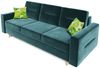 Sofa 3-Sitzer BELMIRA mit Schlaffunktion Flaschengrün Bild 2