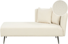 Chaiselongue Bouclé cremeweiß rechtsseitig RIOM Bild 1