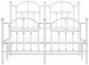 vidaXL Bettgestell mit Kopf- und Fußteil Metall Weiß 120x200 cm 353504 Bild 5