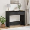 Konsolentisch, Beistelltisch, Konsole Schwarz Eichen-Optik 89x41x76,5 cm Holzwerkstoff Bild 2