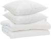 vidaXL Bettdecke mit Kissen 3 pcs Weiß Mikrofaser 3377342 Bild 2