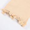 HOME DELUXE Baumwolldecke inkl. Pompoms ELIA Beige - 140 x 200 cm Bild 2