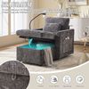 LVHOM Einzelsofa mit Handyhalterung, Polsterliege mit Bettkasten und Seitentaschen, Relaxsessel Schlafsofa mit versteckten Stauraum Bild 3