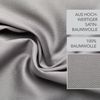 La Vida Satin Bettwäsche Set Uni mit Deckenbezug in 135x200 cm + Kissenbezug 80x80 cm in Silbergrau Hellgrau aus Baumwolle + Reißverschluss | ÖkoTex Zertifiziert | seidige Schlafzimmer Einrichtung Bild 3