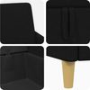 vidaXL Sofa Set mit Stauraum 2 pcs Schwarz Polyester 3429150 Bild 5