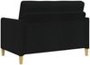 vidaXL Sofa Set mit Stauraum 2 pcs Schwarz Polyester 3429150 Bild 3