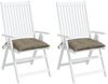 vidaXL Palettenkissen 2 Stk. Taupe 50x50x7 cm Oxford-Gewebe 361531 Bild 2