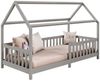 IDIMEX Kinderbett NINA, Hausbett Montessori Bett Kiefer 90 x 200 Tipibett mit Dach und rausfal Bild 2