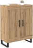 vidaXL Sideboard Artisan-Eiche 69,5 x 34 x 90 cm Verbundholz und Eisen 881610 Bild 3