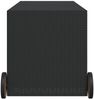 vidaXL Gartentruhe mit Rollen Schwarz 283L Poly Rattan 365316 Bild 5