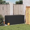 vidaXL Gartentruhe mit Rollen Schwarz 283L Poly Rattan 365316 Bild 3