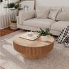 Celya Couchtisch Akzent-Teetisch rund 75 cm (Mit verstecktem Stauraum unter der Tischplatte, einzigartige Pilzform), idealen Ergänzung für Wohnzimmer, Schlafzimmer oder Büro Bild 3