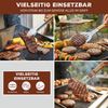 eluno Grillbesteck 4er-Set, Edelstahl und Bambus Bild 3