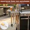 eluno Grillbesteck 4er-Set, Edelstahl und Bambus Bild 5
