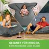 Green Bean® Outdoor Sitzsack, waschbar & wetterfest, Polyester-PVC-Stoff, Grau, 140x180 cm, 380 Liter Bild 3