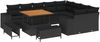 vidaXL Garten-Sofa-Set mit Kissen mit Speicher 12 pcs Schwarz 3363984 Bild 2