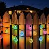 Salcar LED Solarleuchte LED Kugel-Lichterkette Außen Solar Gartenleuchte, 5m Bunt Bild 3