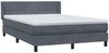 vidaXL Boxspringbett mit Matratze Dunkelgrau 160x210 cm Samt 3318118 Bild 4
