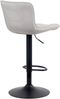 CLP 2er Set Barhocker Linus höhenverstellbar und 360 drehbar,creme Samt Bild 4