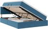 vidaXL Aufbewahrungsbett mit Matratze Dunkelblau 140 x 200 cm Samt 3370825 Bild 2
