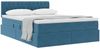 vidaXL Aufbewahrungsbett mit Matratze Dunkelblau 140 x 200 cm Samt 3370825 Bild 3