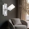 2er LED Wandleuchte, Spot flexibel, satiniert, L 15cm Bild 2