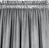 Samtvorhang Velours Vorhänge zum Wohnzimmer Prachtvoll Elegant silber 140x270 cm Kräuselband Bild 2