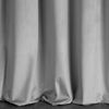Samtvorhang Velours Vorhänge zum Wohnzimmer Prachtvoll Elegant silber 140x270 cm Kräuselband Bild 3