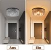 ZMH Deckenleuchte für Schlafzimmer Wohnzimmer Schwarz Schlafzimmerlampe E27 Moderne Wohnzimmerlampe Bild 4
