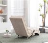 Flieks Relaxsessel, Liegesofa, Massagesessel mit Seitentaschen, Ergonomische, 5 sanfte Massageprogramme, Leinen, Beige Bild 3
