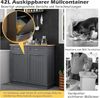 KOMFOTTEU Sideboard Küchenschrank, mit großer Arbeitsplatte & 2 Schubladen Bild 4