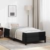 vidaXL Bettrahmen mit Matratze Schwarz 90 x 200 cm Stoff 3398608 Bild 1