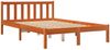 vidaXL Massivholzbett ohne Matratze Wachsbraun 135x190 cm Kiefernholz 844804 Bild 4