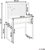 Schreibtisch mit Lochplatte BUXTON Dunkelbraun 84 cm 48 cm Bild 2