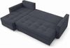 AX LIVING Ecksofa ELIF Dunkelgrau mit Schlaffunktion L-Form, Sofa mit Bettkasten - Moderne Ecksofa, Wohnzimmer Ecksofa - Eckcouch Dunkelgrau - Links Bild 5