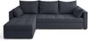 AX LIVING Ecksofa ELIF Dunkelgrau mit Schlaffunktion L-Form, Sofa mit Bettkasten - Moderne Ecksofa, Wohnzimmer Ecksofa - Eckcouch Dunkelgrau - Links Bild 2