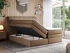 Boxspringbett, Polsterbett, Bett, Schlafzimmer - ERNI-KING - 140x200cm - Braun Kunstleder - H4 Bild 2