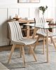 Esszimmerstuhl 2er Set CALGARY Stoff Hellgrau Bild 3