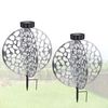 Solarleuchte Garten 2er Set Scheibe 30cm Solarlampe Außen Außenleuchte Solar Bild 2