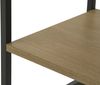 Beistelltisch >CESURA< in Eiche, schwarz, Melamin, Metall - 30x60x40cm (BxHxT) Bild 5