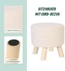 Relaxdays Hocker Cord Bild 5