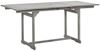 Garten-Esstisch VEGO Grau (120-170)x80x75 cm Massivholz Akazie Eckig | Gartentisch Holz klappbar Outdoortisch Terrassentisch verstellbar Bild 3