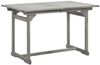 Garten-Esstisch VEGO Grau (120-170)x80x75 cm Massivholz Akazie Eckig | Gartentisch Holz klappbar Outdoortisch Terrassentisch verstellbar Bild 4