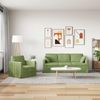 vidaXL Sofa Set 2 pcs Hellgrün 198 x 78 x 80 cm Samt 3407598 Bild 3