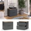 Sideboard Wido Anthrazit 60 x 50 cm mit 2 Schubladen Vicco Bild 2