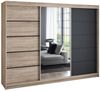 A&J MöbelLand Schwebetürenschrank VILUNO mit 4 Schubladen und Spiegel Bild 5