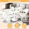 TWSOUL Essgruppe für 2 Personen – runder Esstisch 60 cm mit 2 Stühlen, moderner Esstisch für Küche, Wohnzimmer & Büro Bild 3